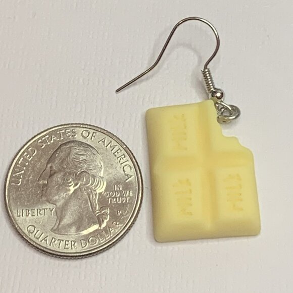 Chocolate Bar Earring. Food Earring, Valentine Earrings, Easter Earring - Picture 7 of 9
